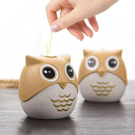 

Toothpick Box Homestay Decoration Spice Box Home Owl Cartoon Toothpick Holder