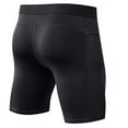 thumbnail image 4 of Men's Compression Shorts Running Workout Spandex Shorts Camouflagees Performance Underwear Shorts Tights with Zipper Pocket Black, Size L, 4 of 4
