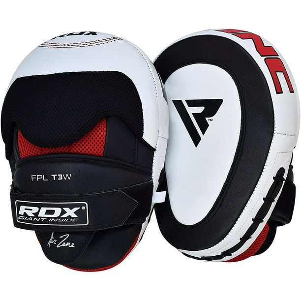 RDX Cow Hide Leather Focus Mitts Pads Kick Training Boxing - Walmart ...