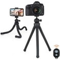 thumbnail image 1 of TEMOGU-Phone Tripod Camera Tripod Adjustable Mini Tripod Flexible Octopus Tripod with Wireless Remote for iPhone Android Small Camera Universal 360° Rotating Phone Camera Stand Holder, 1 of 4