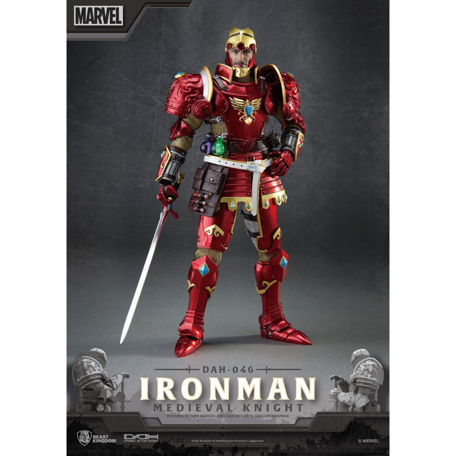 Medieval Knight Iron Man DAH-046 Dynamic 8-Ction Figure