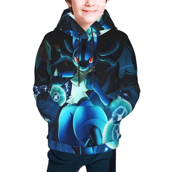 Youth Cartoon Hoodie Fashion Long Sleeve Kids Pullover Coat Casual Hoody Hooded Sweatshirts for Boys Girls
