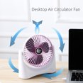 thumbnail image 3 of leyfeng Mini ventilador circulador de aire USB para estudiantes, dormitorio, oficina, escritorio, ventilador de piso silencioso portátil, 3 of 8