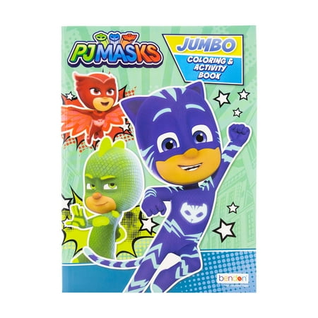 PJ MASKS Coloring Book 1 Title, for Learning Activity Drawing, 80 Pages, 1-Pack