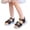 1-Black84, variant on Oiyii Girls Beach Sandals Open Toe Princess Flats Pearl Rhinestone Strappy Summer Shoes