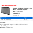 thumbnail image 2 of Radiator - Compatible with 2000 - 2006 Nissan Sentra 1.8L 4-Cylinder 2001 2002 2003 2004 2005, 2 of 2