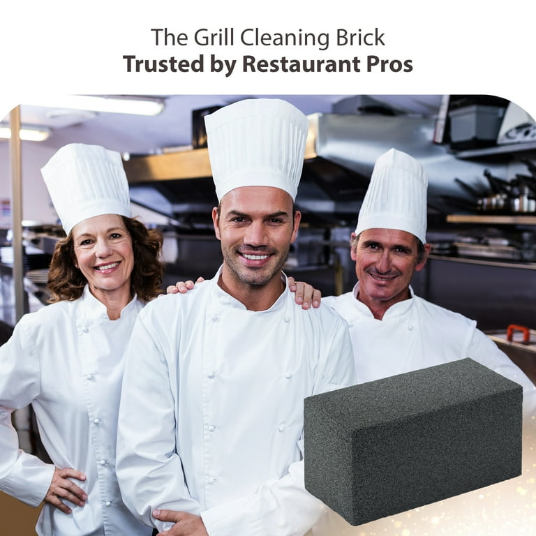 Non Toxic, Restaurant Grade Grill Cleaning Brick 4 Pk. Reusable