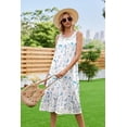 thumbnail image 2 of Ekouaer Women's Nightgowns Long Sleeveless Night gown with Pockets Soft Ladies Nightdress, 2 of 5