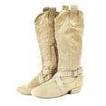 thumbnail image 1 of Prescott Suede Sole Western Style Line Dancing West Coast Swing Dance Boots, 1 of 15