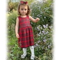 thumbnail image 3 of Conjunto de vestido de cuadros navideño para niña pequeña HINTINA 4 años, 3 of 6