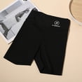 thumbnail image 2 of Baby Girl Shorts Kids Girls Summer Thin Breathable Solid High Waist Stretch Shorts Leggings Lounge Shorts Black 5 Years-6 Years, 2 of 7