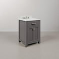 thumbnail image 2 of Water Creation Madison 24" Wood Single Bathroom Vanity in Gray/Chrome, 2 of 6