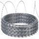thumbnail image 2 of QinaQin Alambre de púas tipo razor, paquete de 5 rollos de 50 pies cada uno, acero galvanizado para cercado y protección en jardín o terreno, 2 of 9