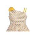thumbnail image 4 of Girls Dress Yellow Plaid Bow Tie Stripe Spaghetti Suspender Sleeveless 10 Years, 4 of 6