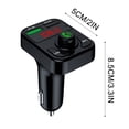 thumbnail image 3 of Dual USB In-Car Adapter Wireless Bluetooth Kit QC3.1 Fast USB Charger Hands FM Bluetooth Transmitter, 3 of 9