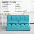 Costway Foldable Floor Sofa Bed 6Position Adjustable Lounge Couch with
