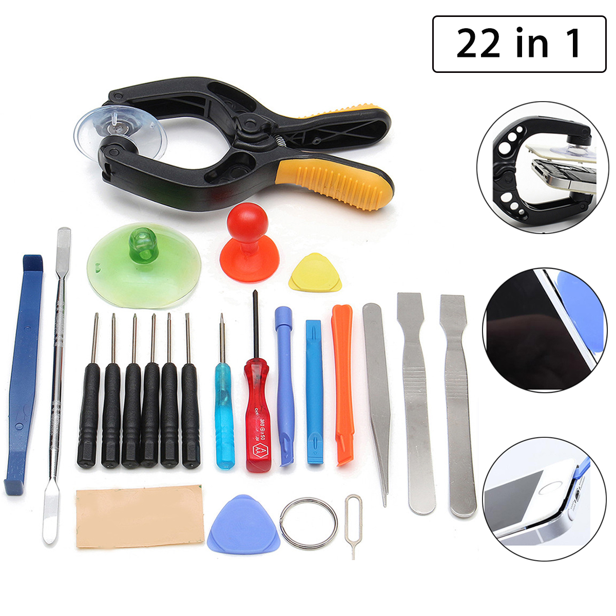 Deluxe Cell Phone Repair Tool Kits Durable JF-6092A 52 in 1 Professional Multi-Functional Screwdriver Set Repair Kits