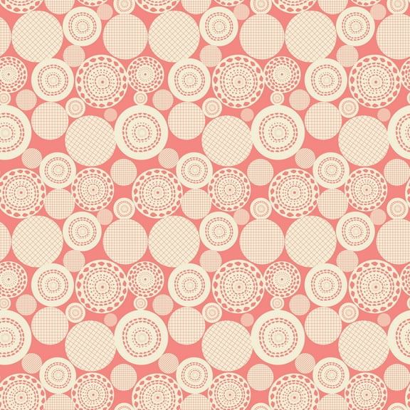 Butterfly Blossom Papercut Coral (1yard)