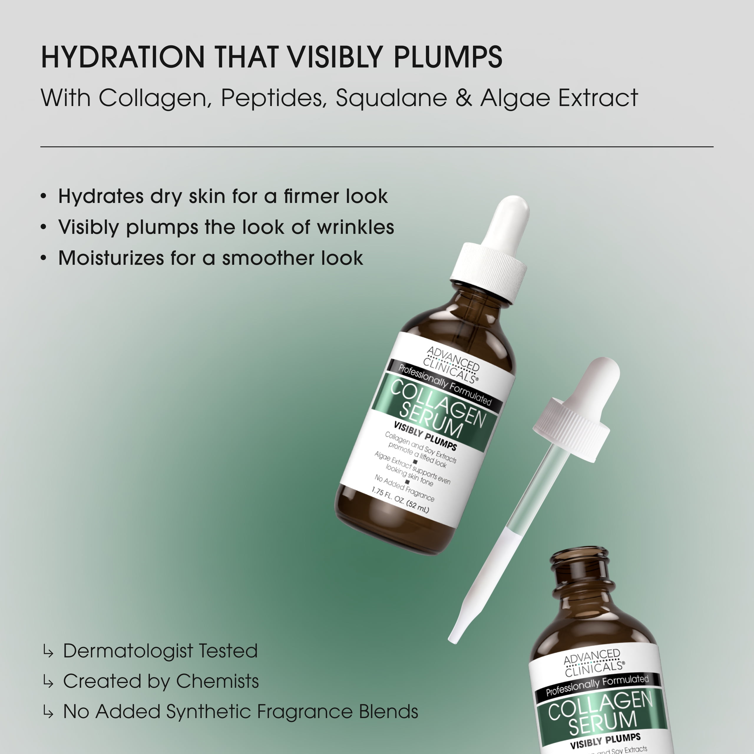 Advanced Clinicals Face Serum Set with Retinol + Collagen + Vitamin C Facial Serums Set