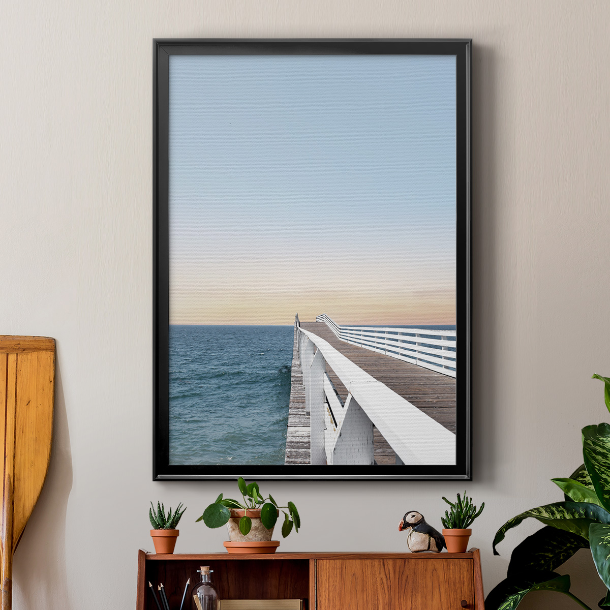 Day at the Pier Premium Classic Framed Print - Ready to Hang
