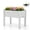 Greyish-white, variant on Patiojoy Raised Bed Grow Box  53L Self-Watering Planter Box Stand w/ Water Level Monitor Water Drainage Hole  Detachable Crossbar Greyish-white