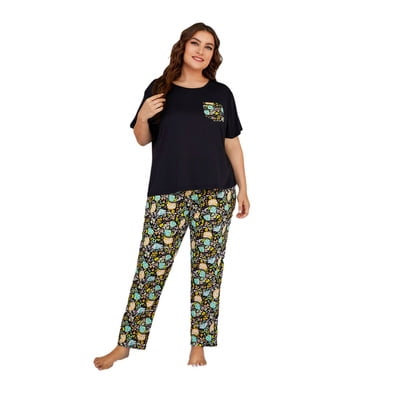 Women's plus size short sleeve pajamas new arrivals