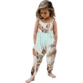 thumbnail image 2 of Baby Girl Easter Backless Halter Jumpsuit Toddler Girls Strap Slouch Romper Jumpsuit Harem Pants with Pockets for 1-8Years Blue 4-5 Years, 2 of 6
