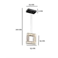 thumbnail image 4 of Candil Cristal Cuadrado Iluminacion Luz Vic Lampara colgante, 4 of 4