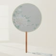 thumbnail image 5 of Tizuqe Chinese Fan with Pendant Handhelds Inks Painting Fan Tassels Round Silk Fan, 5 of 20
