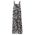 thumbnail image 4 of monos casuales para mujer monos correas ajustables sin mangas verano lindos mamelucos cómodos con bolsillo negro / m, 4 of 6
