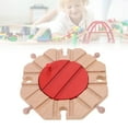 thumbnail image 3 of Train Track Expansion Packs Wood Railway Turntables Train Track Accessories, 3 of 10