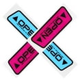 thumbnail image 2 of KAKOWELY 4 Sheets Car Door Open Stickers Reflective Decals For Car Reflective Car Door Open Warning Stickers Anti-Collision Safety Decals For Vehicles3.94"X1.38"X0.04", 2 of 4