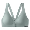 thumbnail image 1 of Sujetador de látex con hebilla frontal para mujer, ropa interior de verano con escote pequeño fruncido, sin aro de acero, de seda helada, fino, sin costuras, hermoso sujetador en la espalda, 1 of 6