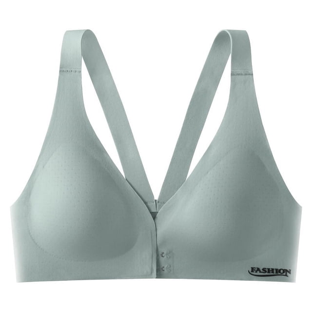 Sujetador de látex con hebilla frontal para mujer, ropa interior de verano con escote pequeño fruncido, sin aro de acero, de seda helada, fino, sin costuras, hermoso sujetador en la espalda