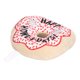 thumbnail image 5 of Juguete de donut para mascotas, juguete de felpa resistente a las mordeduras, rechinar los dientes, patrón navideño, juguete chirriante para perros, muletas para cachorros y gatos, color blanco, 5 of 5