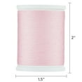 thumbnail image 4 of (3 pack) Hello Hobby Chalk Pink 100% Polyester All Purpose Thread, 300 Yards, 4 of 6