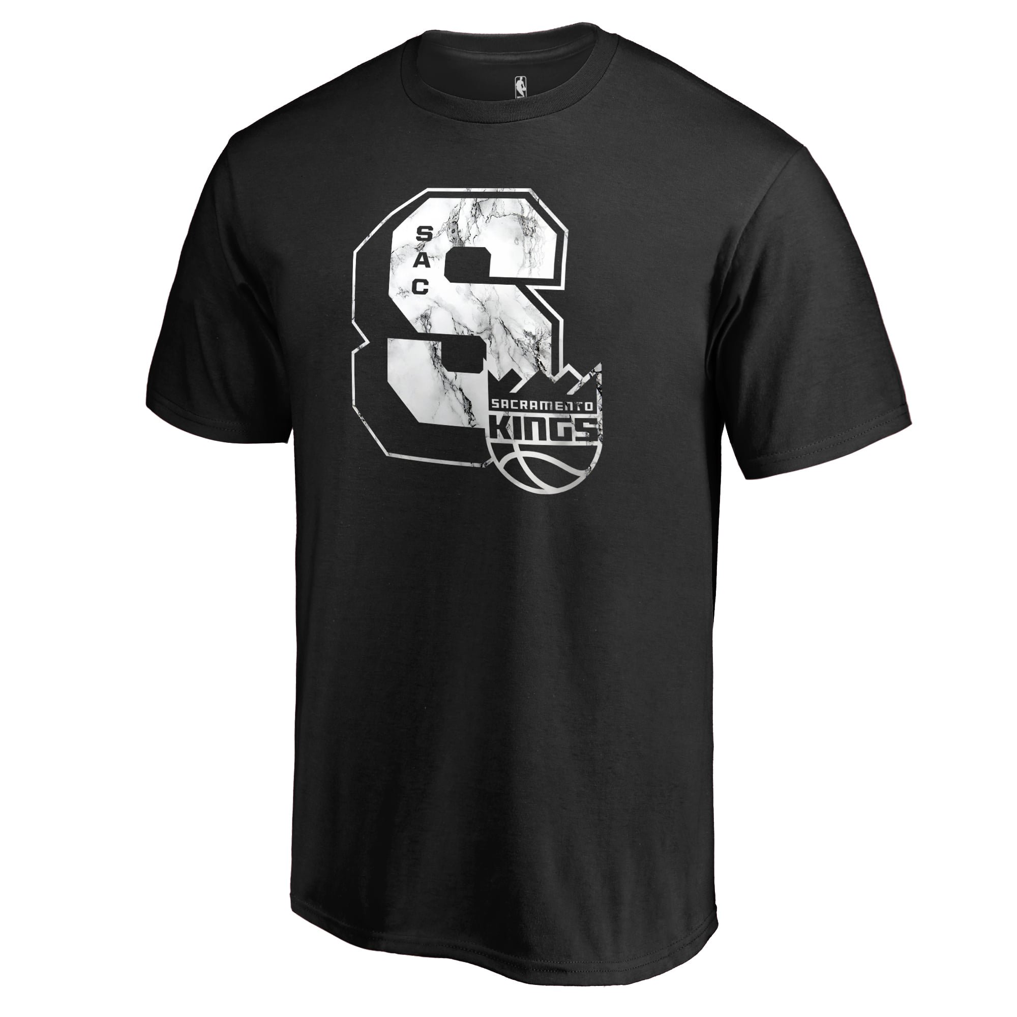 Men's Black Sacramento Kings Letterman T-Shirt