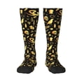 thumbnail image 2 of Lsque glod Skull snake bird Printed Crew Socks Men's Women's LightWeight Thin Casual Calf Socks ,Knee High Socks,Cotton Socks, 2 of 9