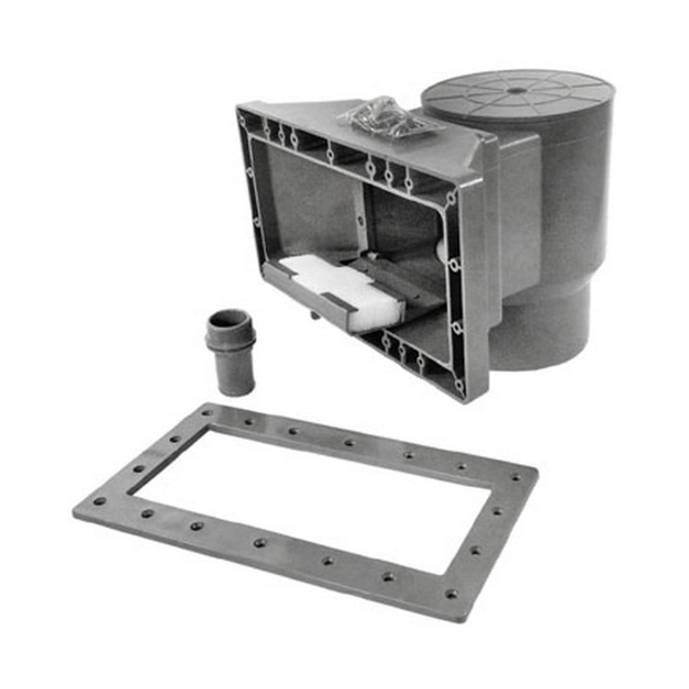 Waterway 560C3A67L Wide Mouth ABG Skimmer Short Throat Gray