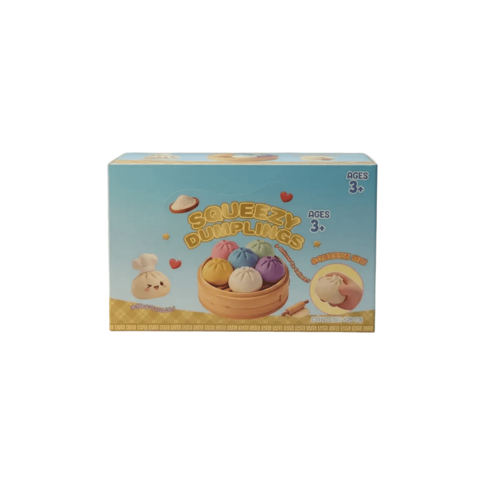 Mini Dumpling Squeeze, Each Set Includes Colorful Squeeze Toys with a Classic Round Shape, Soft and Slow-Rising, Help Relieve Stress and Bring Fun 12PCS