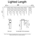 thumbnail image 2 of LED Icicle Christmas Lights Outdoor, 49FT 96 Drops with 600 LED, 8 Modes Remote Control Waterproof Connectable Twinkle Fairy String Light for Thanksgiving Hanging Icicles, 2 of 6