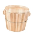 thumbnail image 3 of Vaporera de arroz de madera Contenedor para almacenar arroz Fácil de limpiar Práctico y conveniente Olla arrocera Cubo de arroz para platos de sum Medio, 3 of 9
