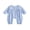 Blue, variant on Cjfdfy Newborn Baby Girls Fall Jumpsuit Cotton Long Sleeve Henley Neck Dots Print Fall Casual Romper Infant Polka Dots Coming Home Fall Winter Outfit 0-18 Months