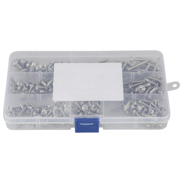 Oubit Vis à Tête de Poêle Croisée, 220 Pcs M3 M4 M5, Vis à Tête de Poêle Auto-Touchantes, Conçues pour la Précision