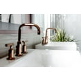 thumbnail image 6 of Widespread Bathroom Faucet, Bathroom Sink Faucet, Lever Handles and gooseneck spout Vibrant Brushed Moderne Brass, 6 of 7
