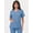 BLUE, variant on - Women's V-Neck Tan Scrub Top - Comfortable Workwear - 2XL