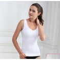 thumbnail image 1 of Chaleco adelgazante moldeador de cuerpo largo para mujer, sin aro de acero y con almohadilla para el pecho, 1 of 4