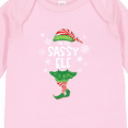 thumbnail image 4 of Inktastic Funny Christmas I'm the Sassy Elf with Shoes and Hat Boys or Girls Long Sleeve Baby Bodysuit, 4 of 5