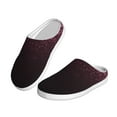 thumbnail image 2 of Daiia Pink Glitter Sparkles A Print Women’s Fuzzy Slippers Memory Foam Lightweight House Shoes Cozy Loafer Flannel House Shoes-42/43, 2 of 7