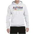 thumbnail image 3 of Autism Awareness Puzzle | Autism Is Not A Disablity Itâ€™s A Different Abilty Inspirational Christian Unisex Graphic Hoodie Sweatshirt, White, Large, 3 of 5